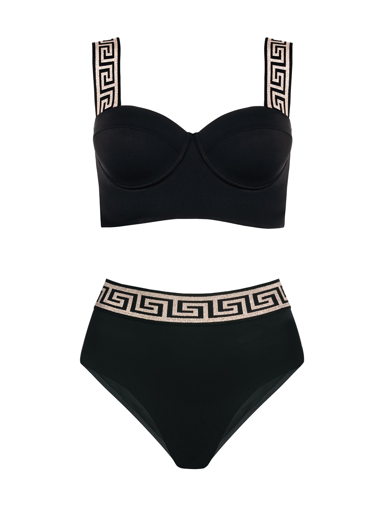 Soleil d'Or Bikini Set Black & Gold