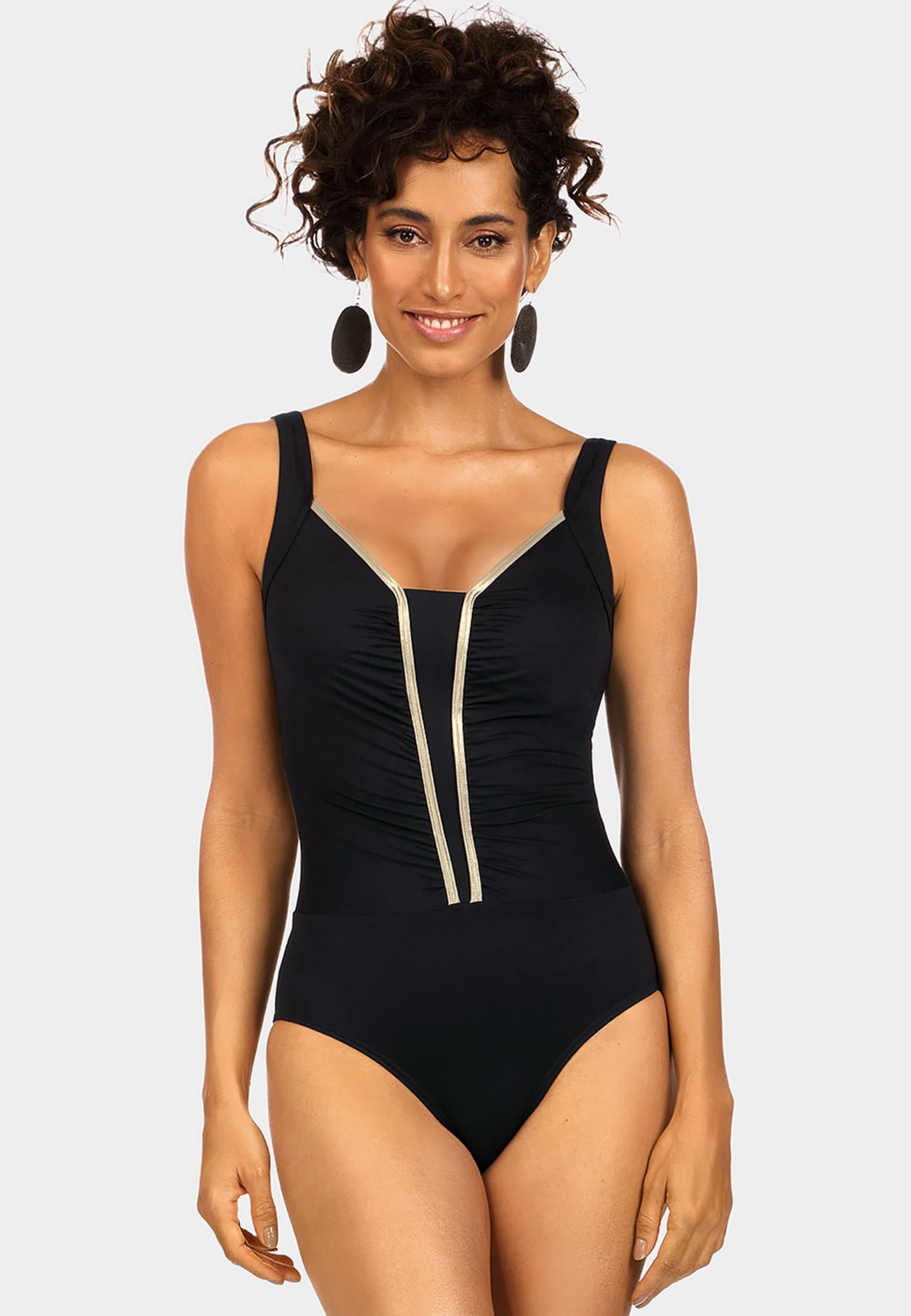 Sun Glam One Piece Black & Gold