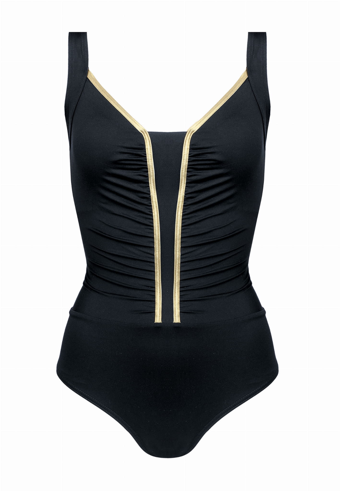 Sun Glam One Piece Black & Gold