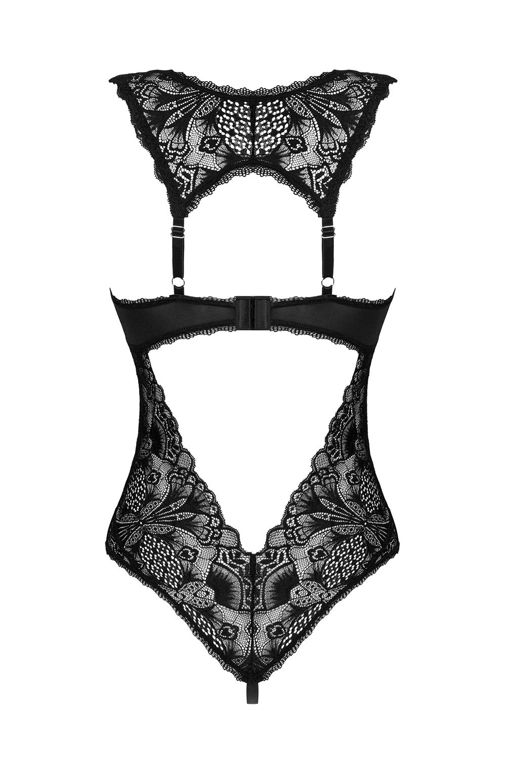 Donna Crotchless Bodysuit Black