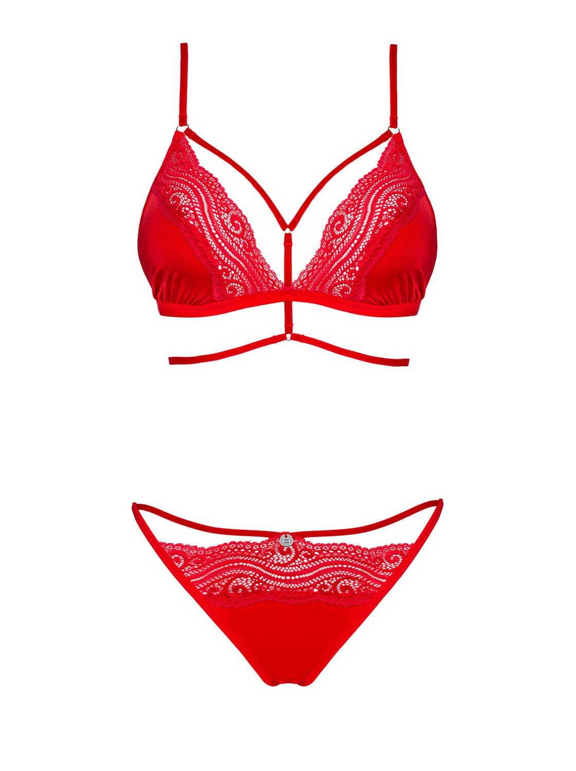 Diyosa Red Soft Bra Set
