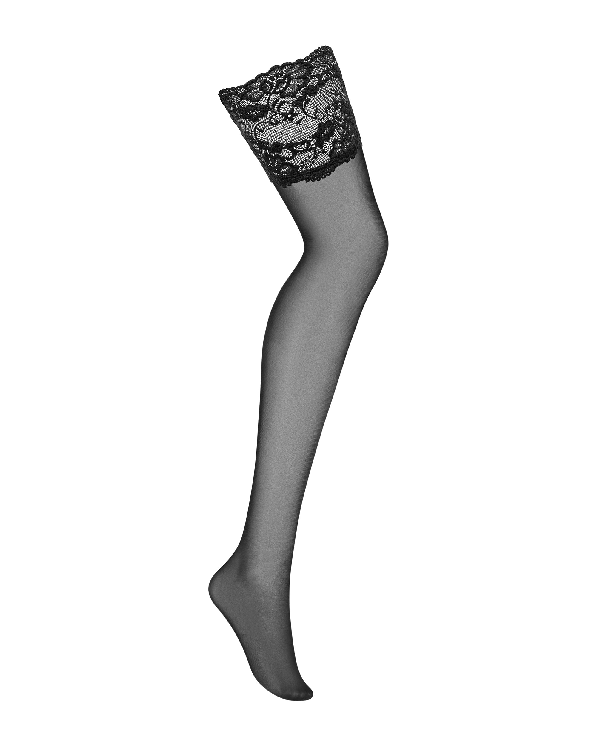 Bonny White or Black Lace Hosiery
