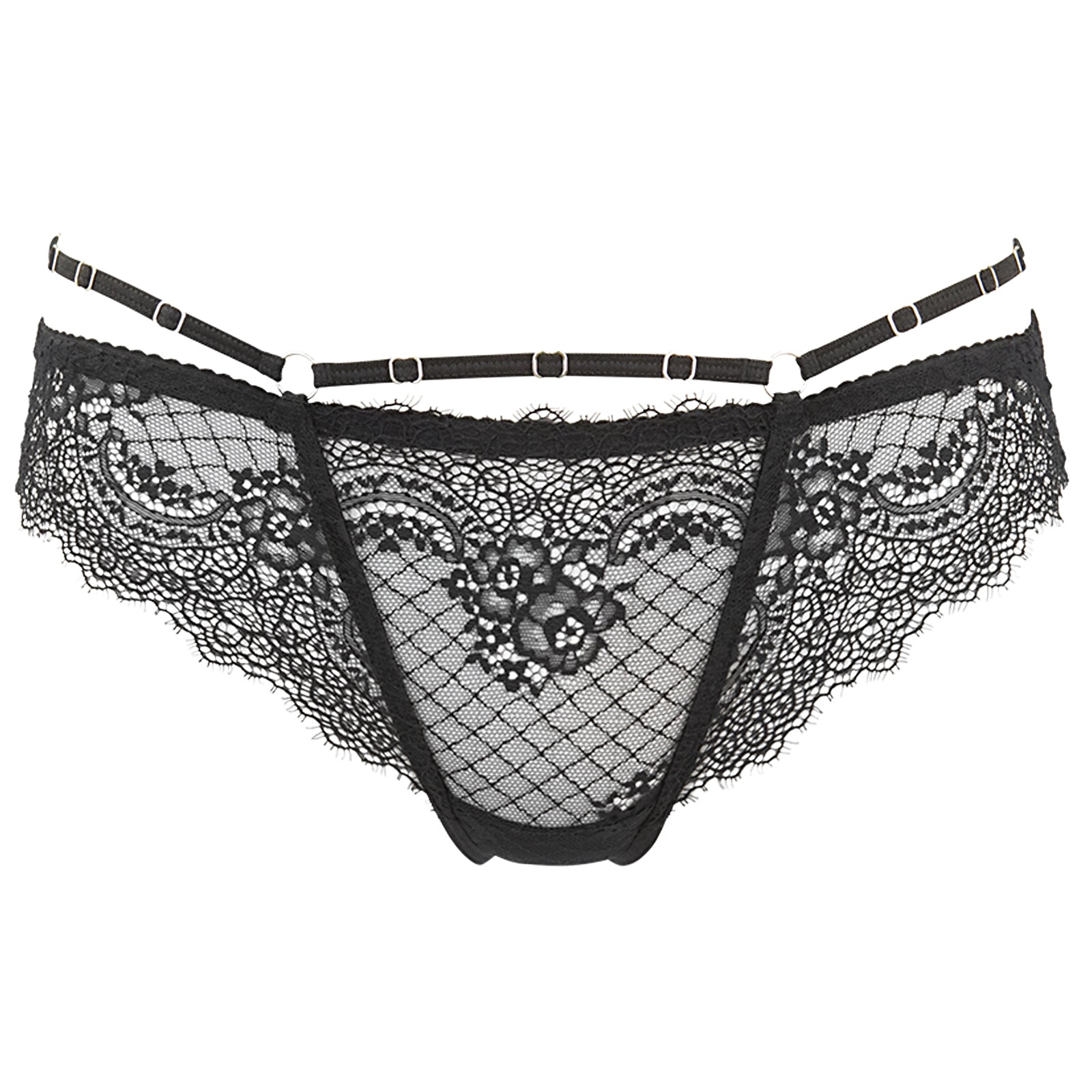 Sophia Black Soft Lace String