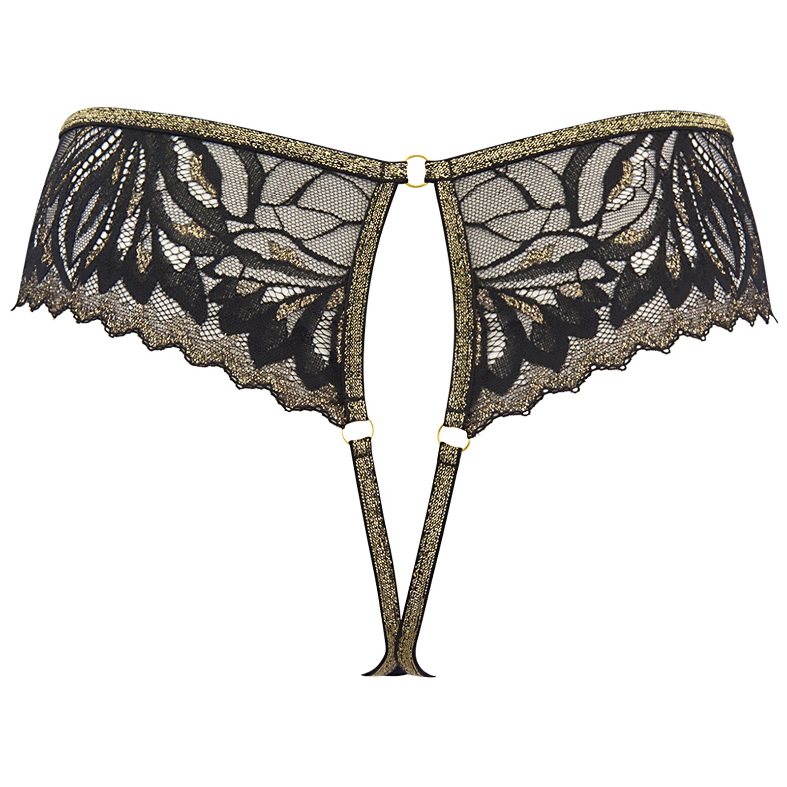 Capri String Black & Gold