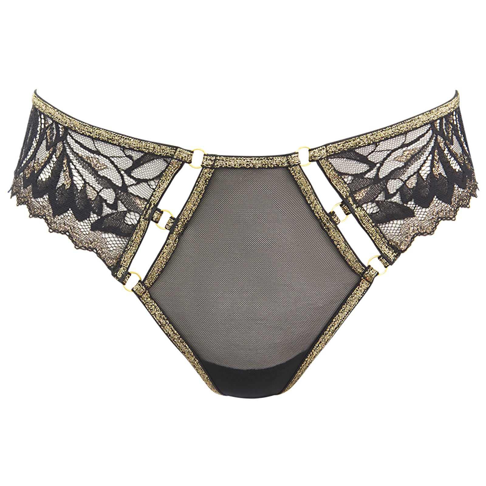 Capri String Black & Gold
