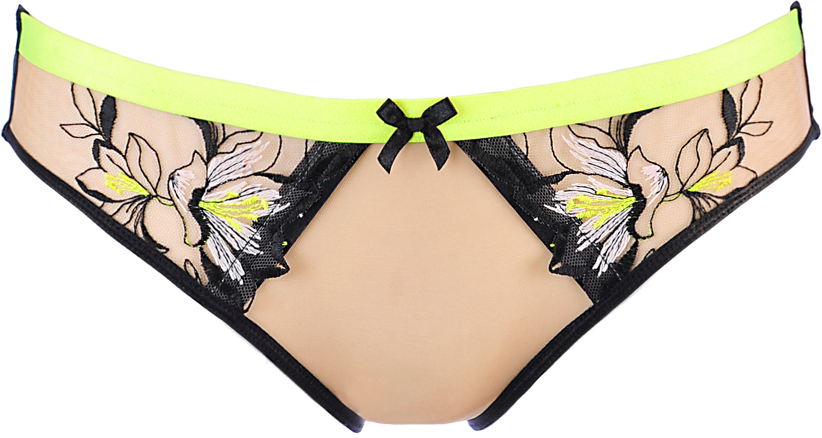 Luna Brief Black Floral