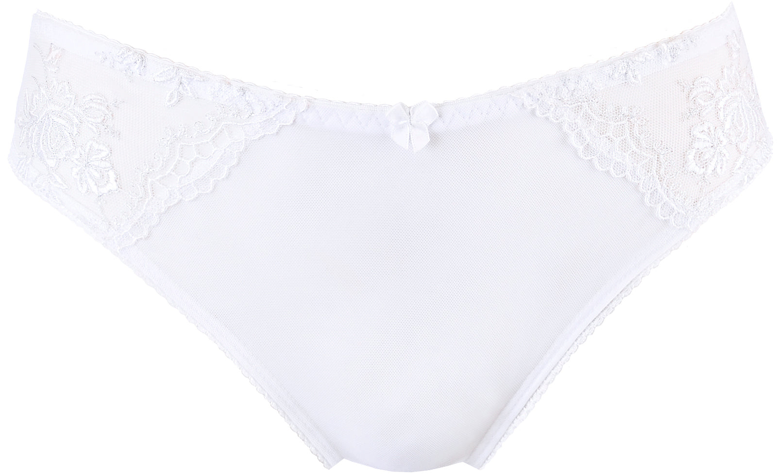 Vera White Lace Brief