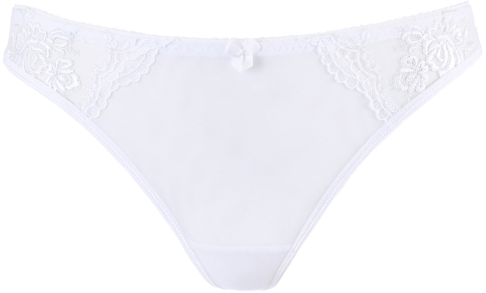 Vera White Lace String