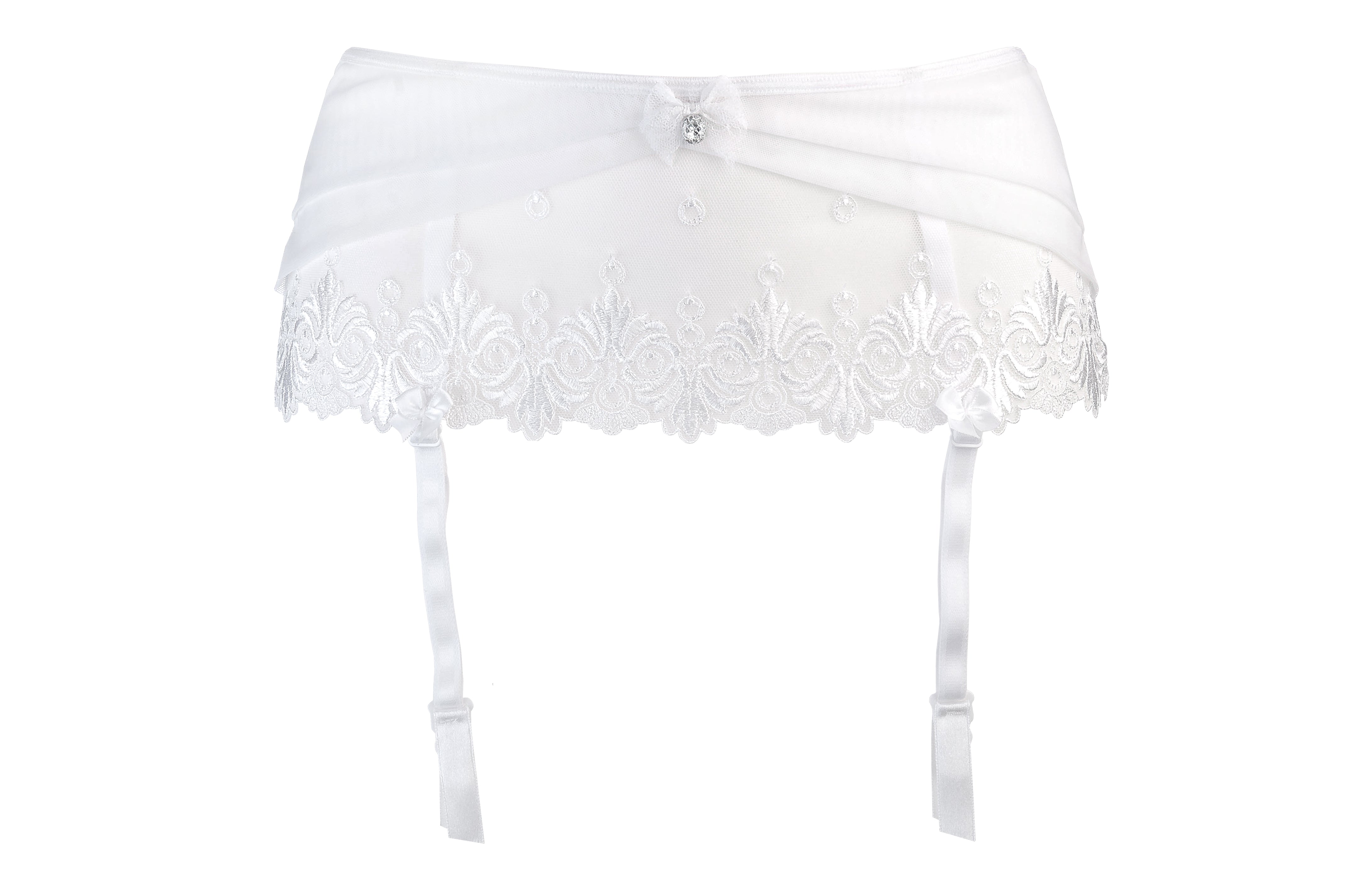 Primrose White Garter