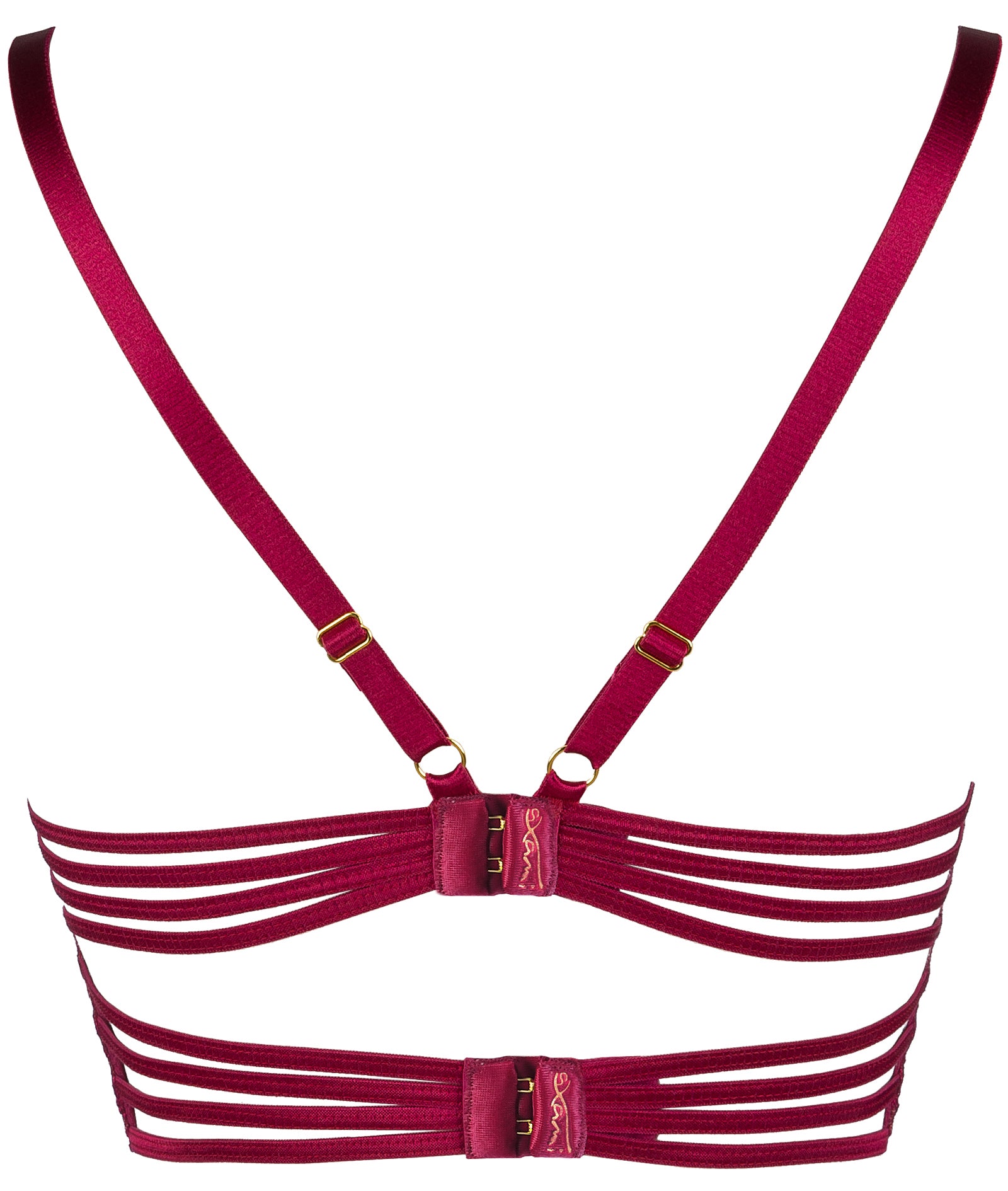 Malaga Corset Bra Deep Plum