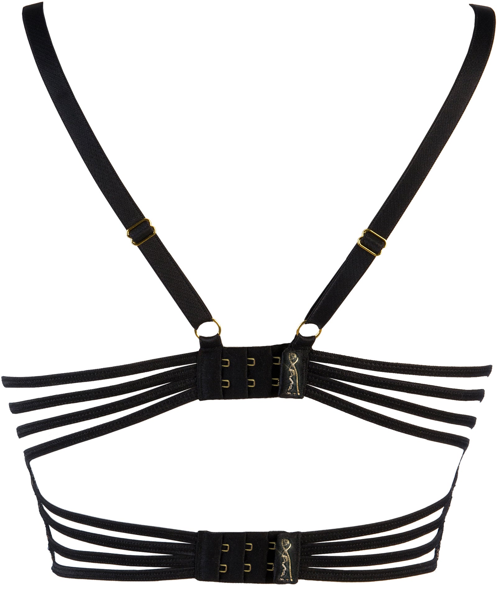 Malaga Corset Bra Black