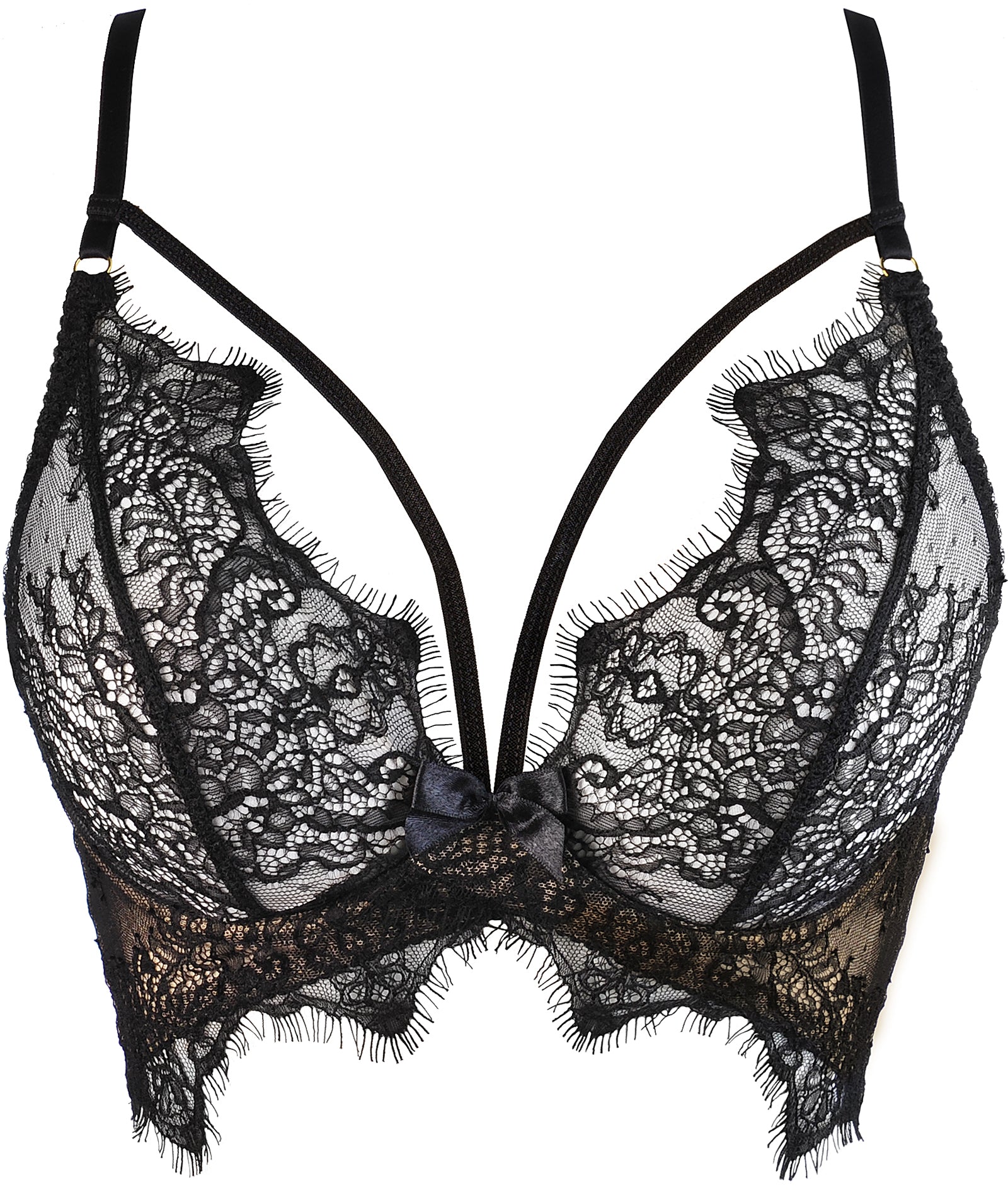 Malaga Corset Bra Black