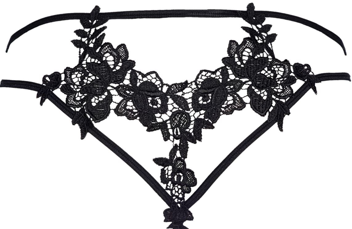 Brooklyn Red or Black Lace String