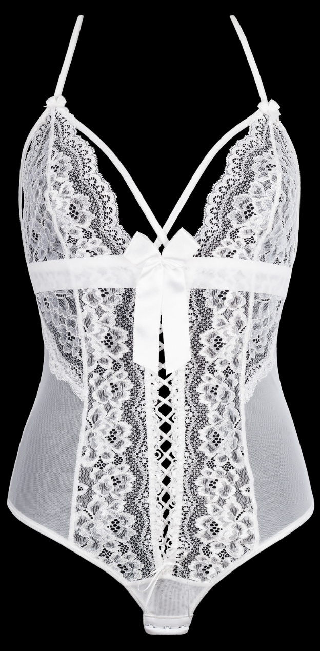 Noa White Lace Bodysuit
