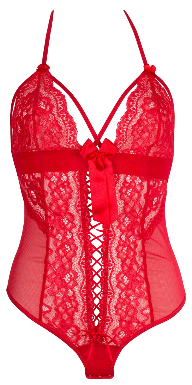 Noa Red Lace Bodysuit