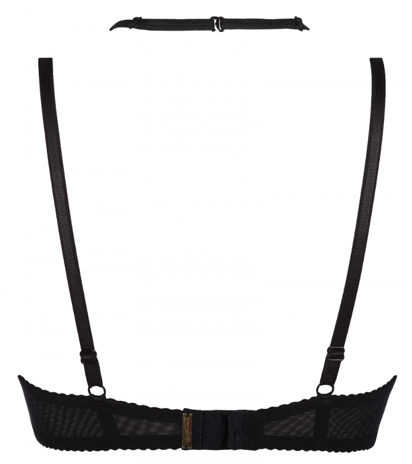 Lucy Quarter Cup Bra Black