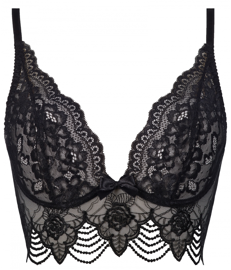 Amelia Black Corset Bra