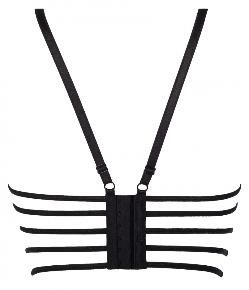 Amelia Black Corset Bra