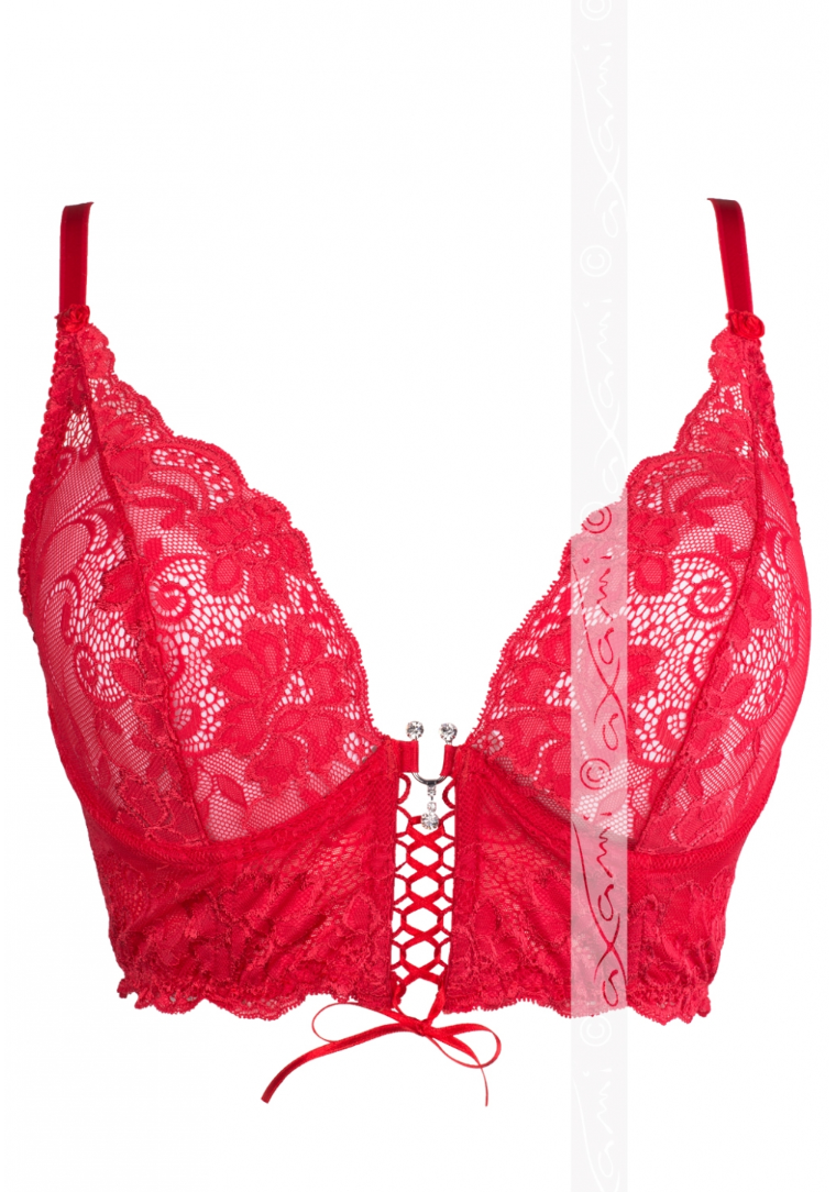 Cassiopea Corset Bra Red