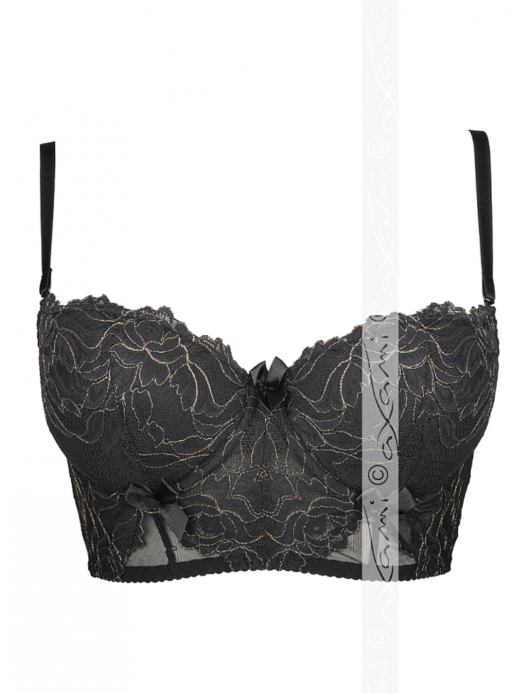 Dorado Corset Bra Black & Gold