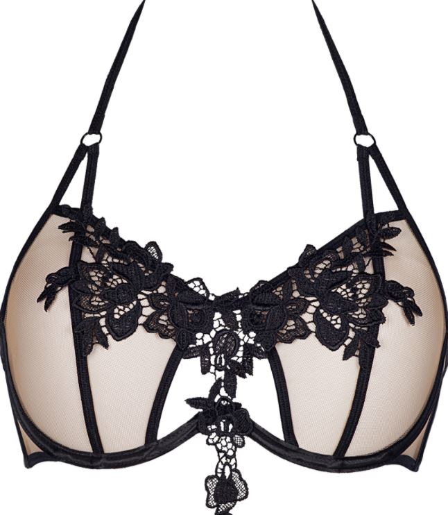 Brooklyn Red or Black Lace Soft Bra