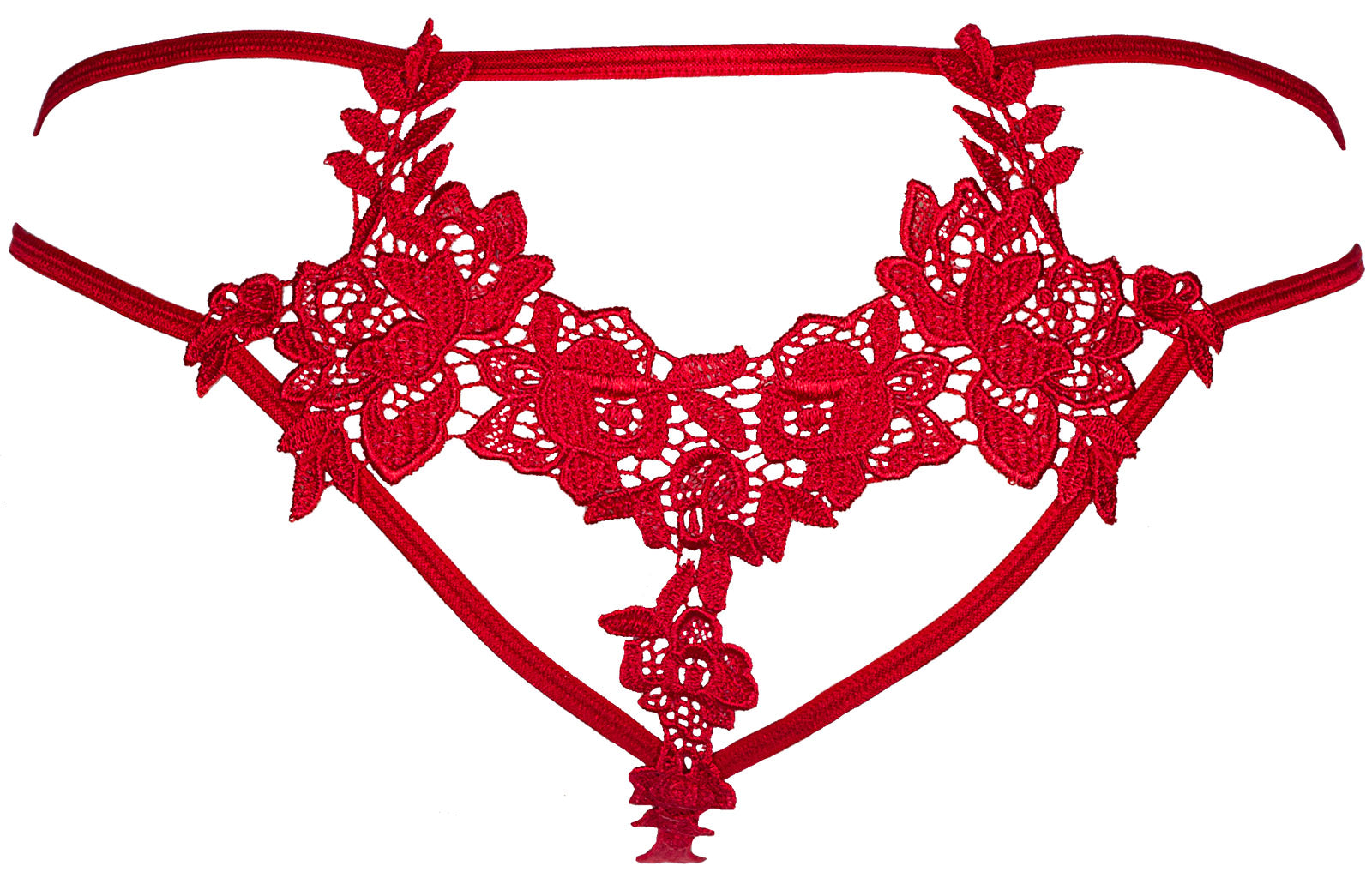 Brooklyn Red or Black Lace String