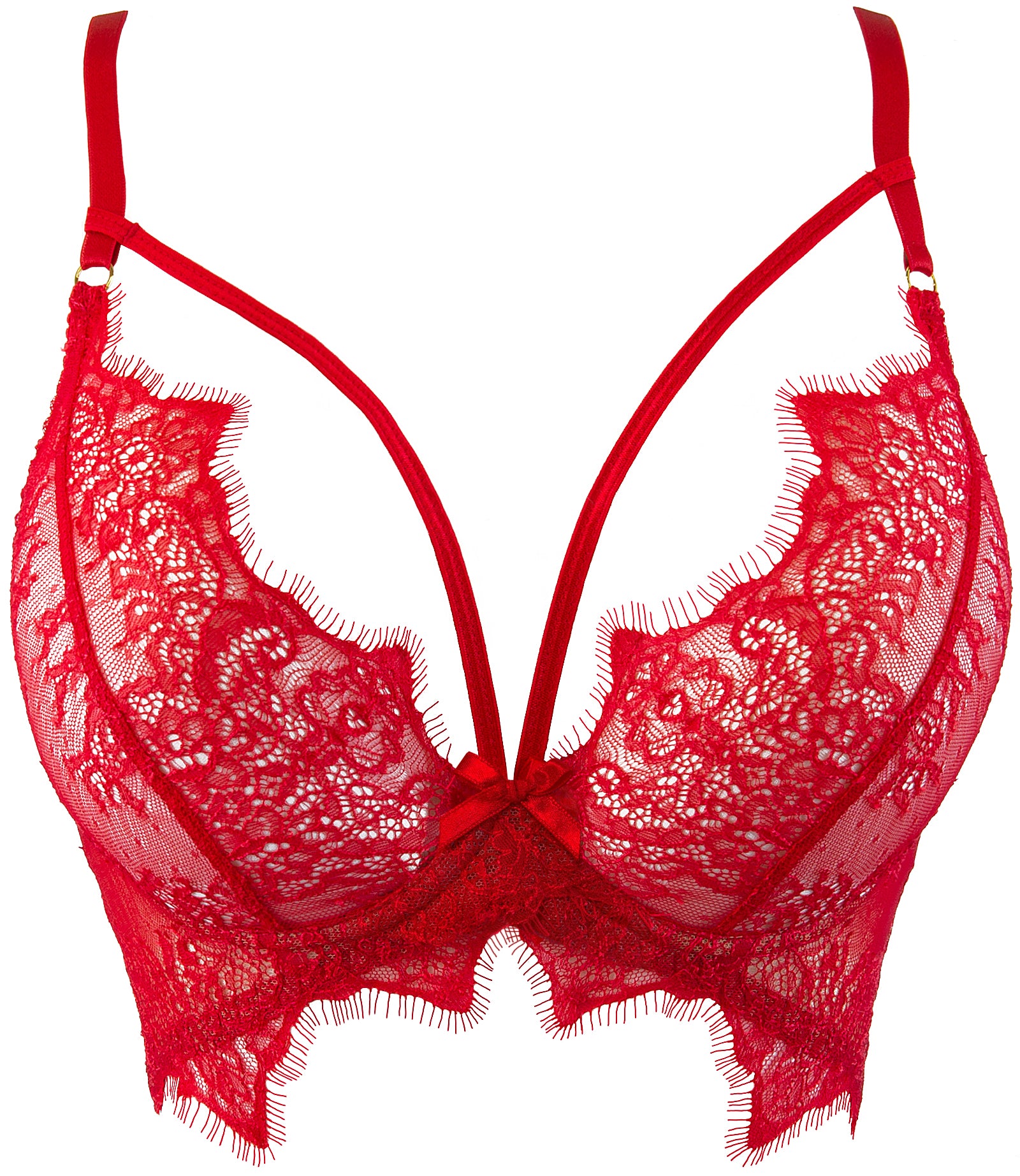 Azalea Corset Bra Red