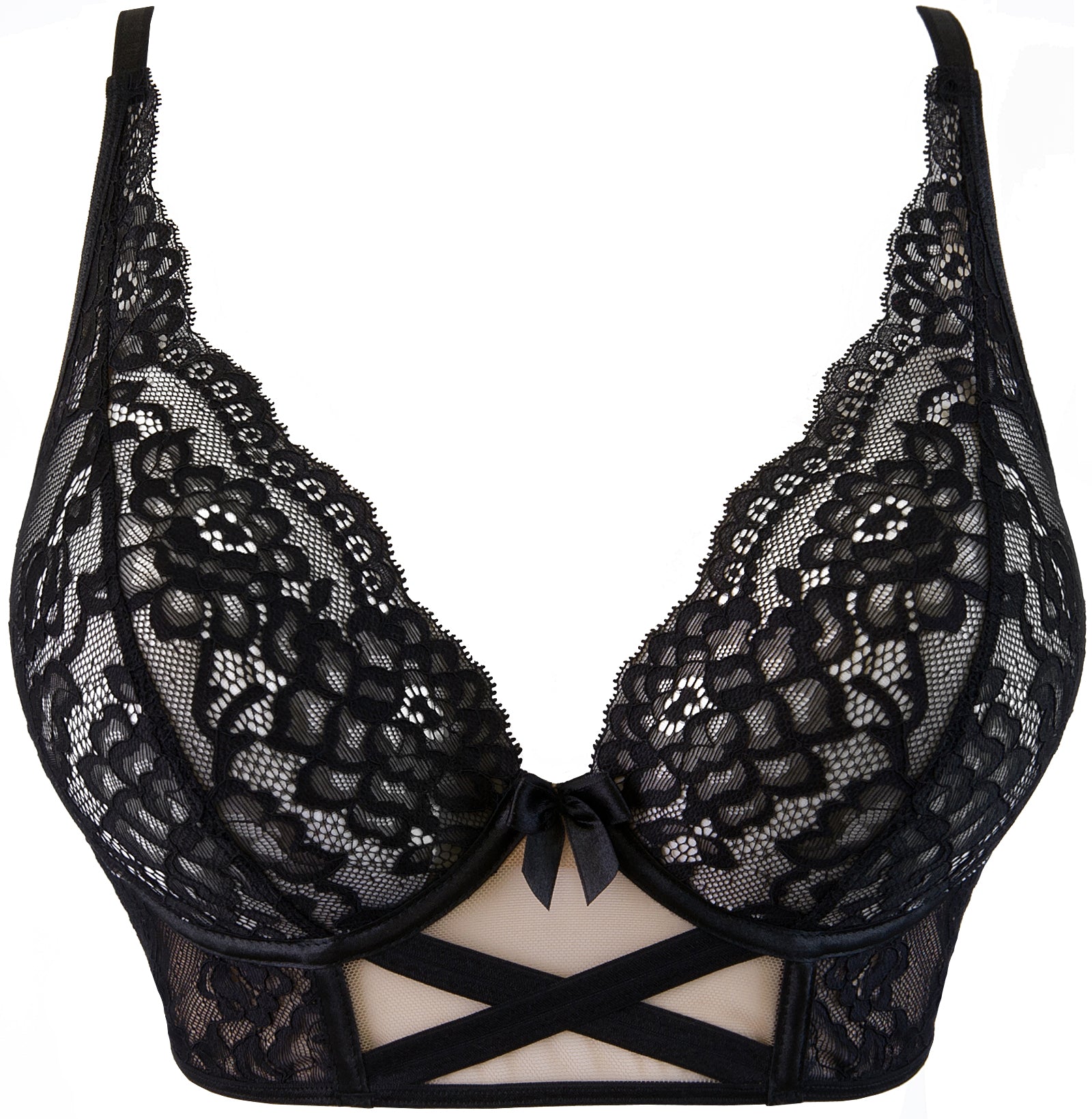 Riley Corset Bra Black