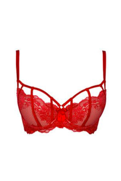 Scarlett Padded Bra Red