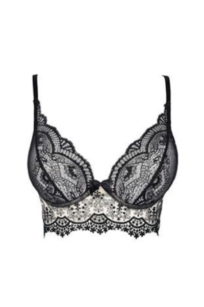 Sunset Corset Bra Black