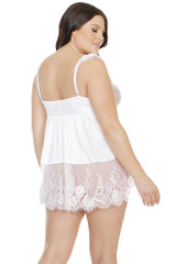 Bella Satin & Lace Baby Doll