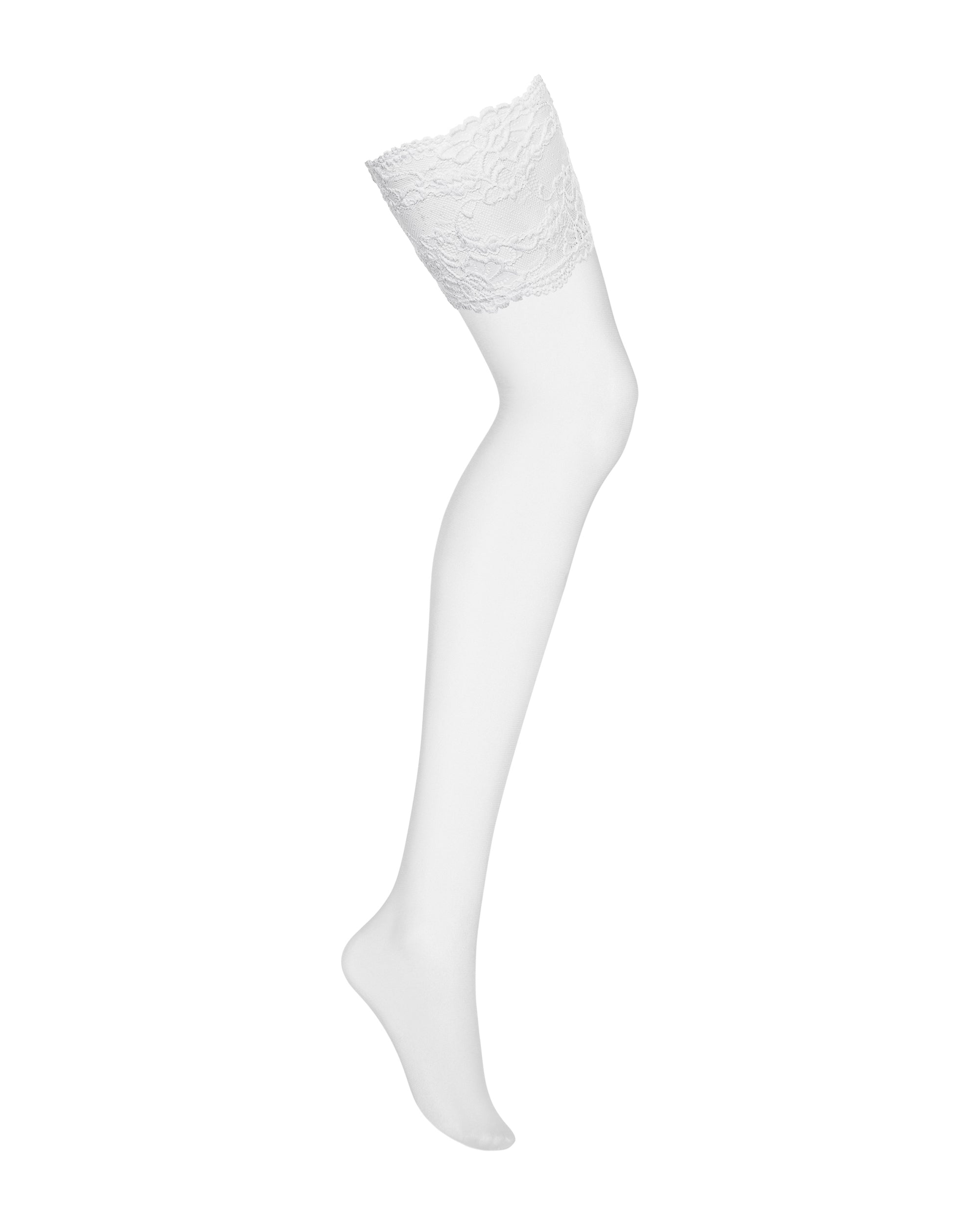 Bonny White or Black Lace Hosiery