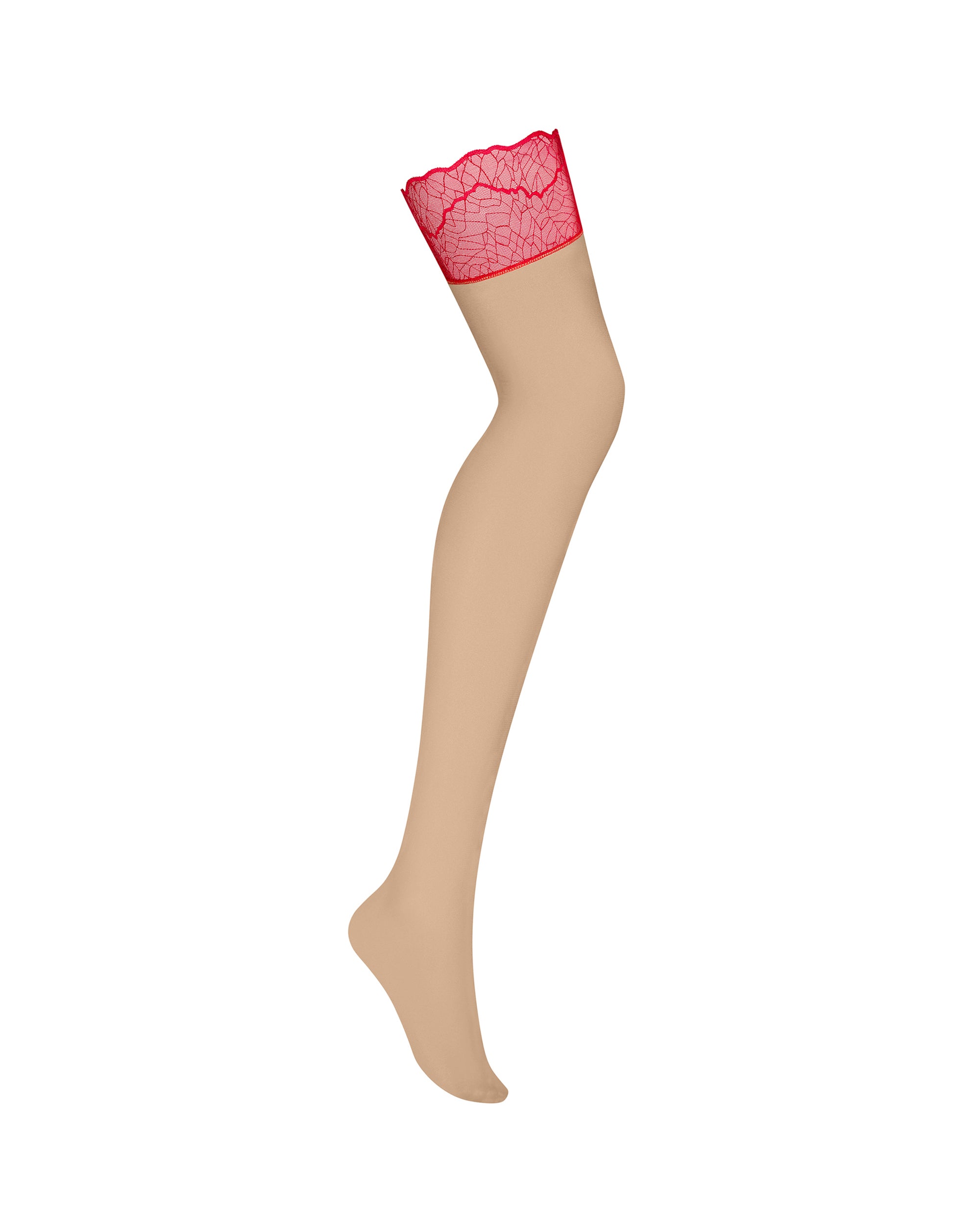 Cupid Lace Hosiery Red