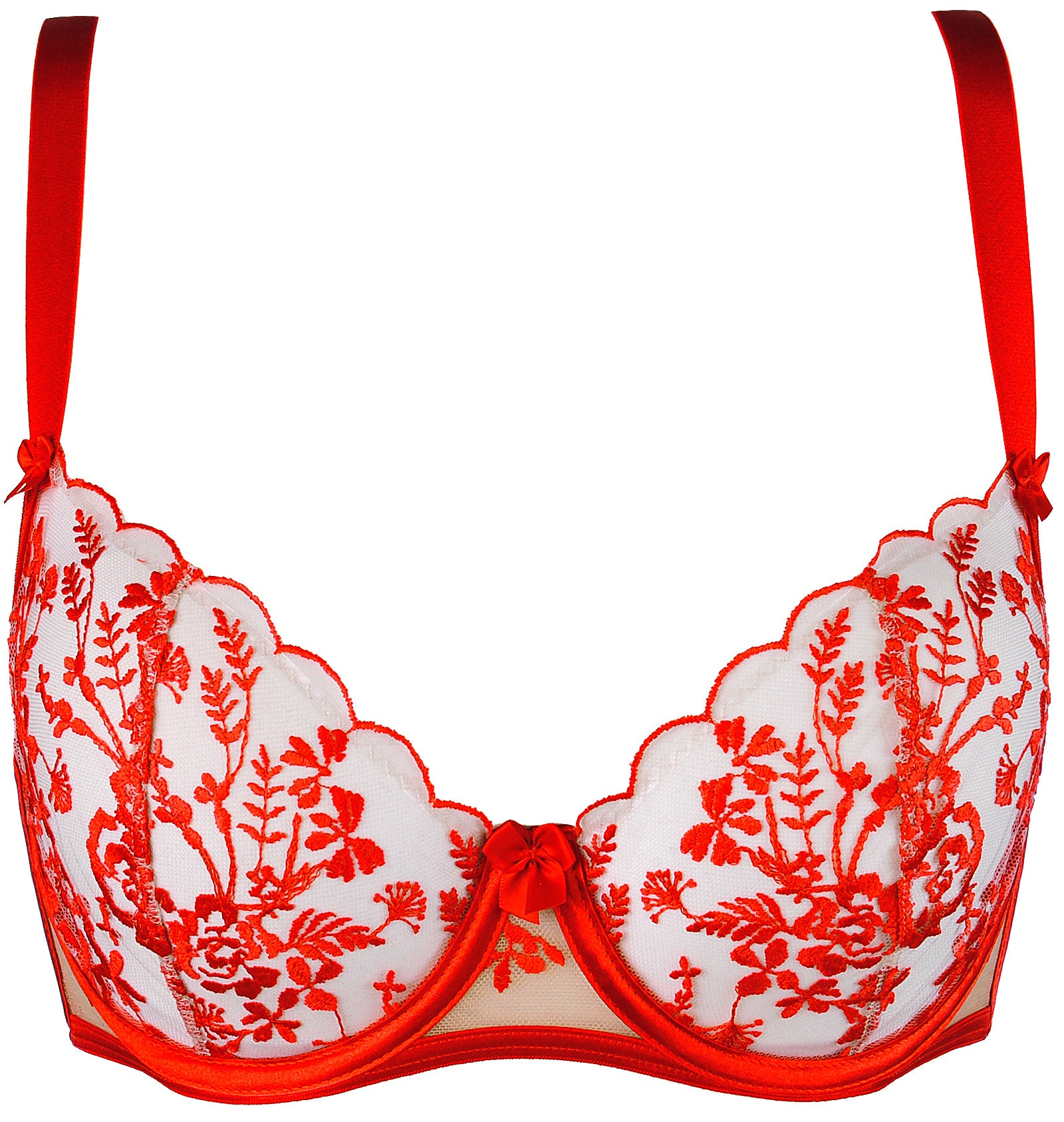 Roza Soft Bra Red