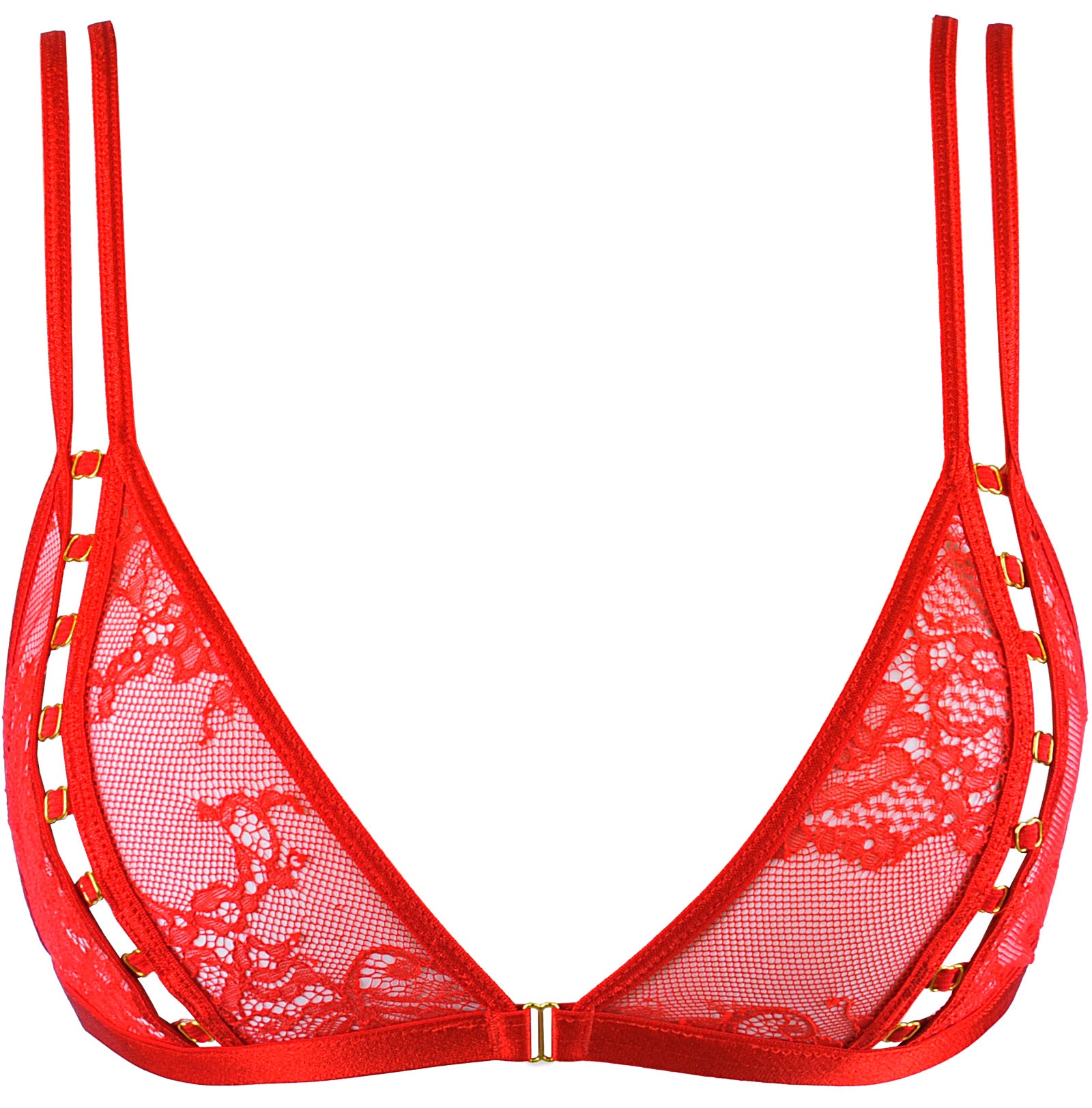 Zara Black or Red Detail Bralette